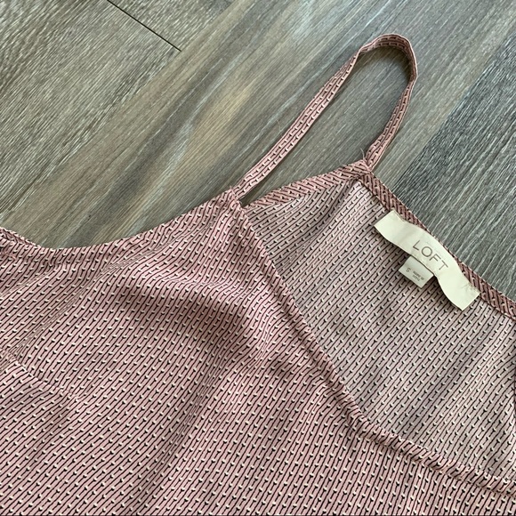 Ann Taylor LOFT patterned tank top blouse, size small - Picture 3 of 5